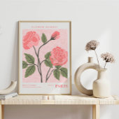 Pariser Blumenmarkt Botanik Poster