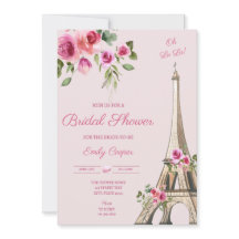 Pariser Brautdusche Einladung