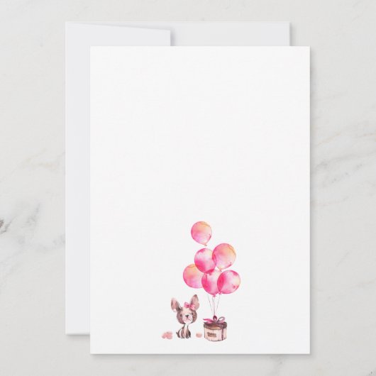 Pariser Brautdusche Einladung (Rückseite)