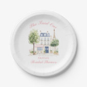 Pariser Brautparty Pariser Café Pappteller (Vorderseite)
