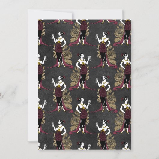 Pariser Burgund und Imitate Einladung (Rückseite)