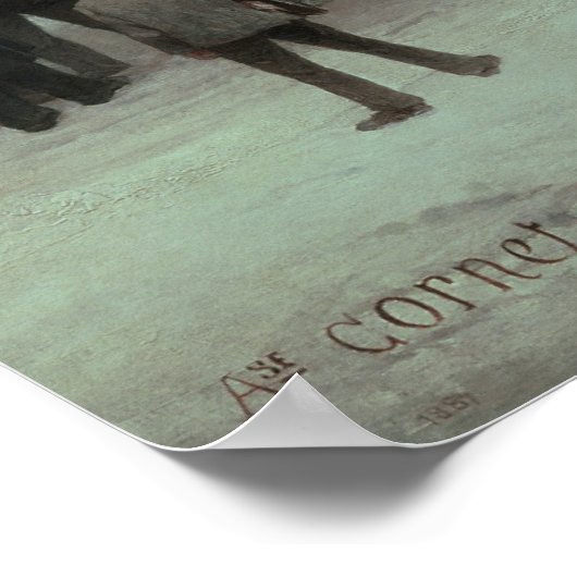 Pariser Busunfall Poster (Ecke)