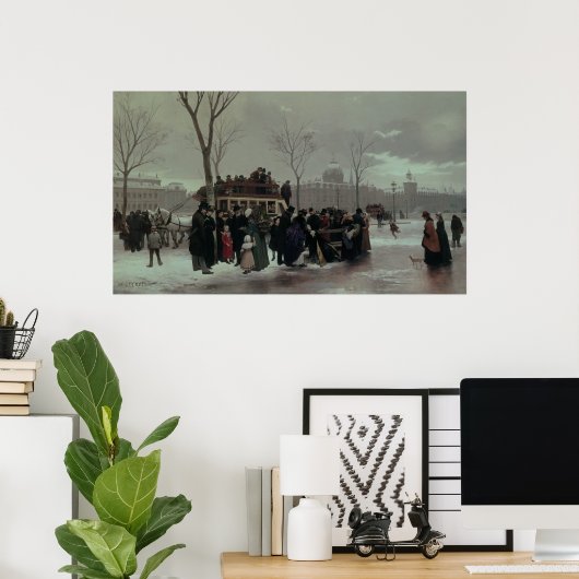 Pariser Busunfall Poster (Heimbüro)