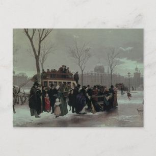 Pariser Busunfall Postkarte