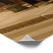 Pariser Café am Tag Poster (Ecke)