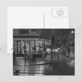 Pariser Café bei Nacht Postkarte (Vorne/Hinten)