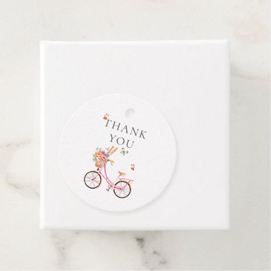 Pariser Café Boulangerie Pink Fahrrad Geschenkanhänger (Beispiel)