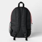 Pariser Café Daydream Bedruckter Rucksack (Rückseite)