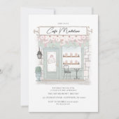 Pariser Cafe Einladung zum Geburtstag (Vorderseite)