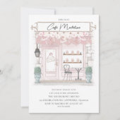 Pariser Cafe Einladung zum Geburtstag (Vorderseite)