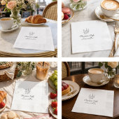 Pariser Café individuell Geschäft Logo Cocktail Se Serviette