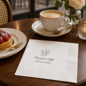 Pariser Café individuell Geschäft Logo Cocktail Se Serviette