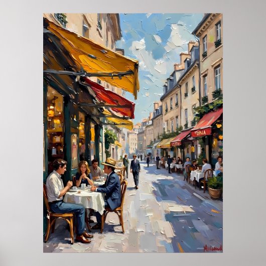 Pariser Café Poster (Vorne)