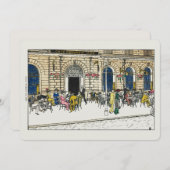 Pariser Café Postkarte 12x18 (Vorne/Hinten)