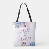 Pariser Charm Blau & Rosa Trauzeugin Tasche (Rückseite)