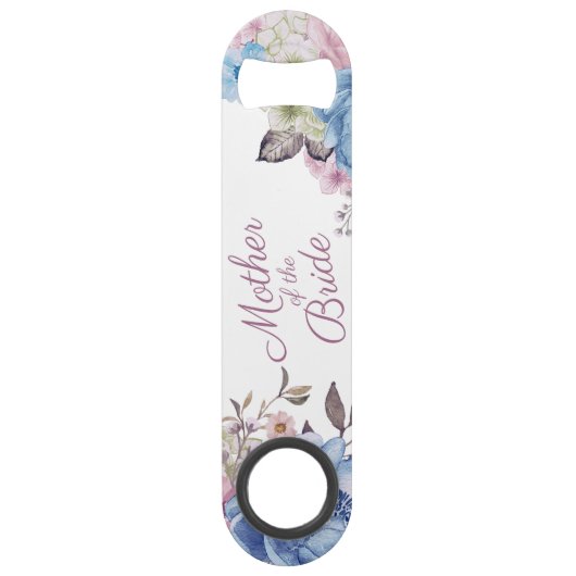 Pariser Charm Blue & Pink Mutter der Braut Speed Flaschenöffner (Vorderseite)