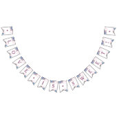 Pariser Charm Blumenchic Liebe ist eine süße Hochz Wimpelkette (Alle)