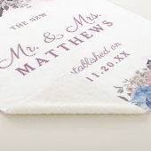 Pariser Charm Floral Der neue Mr. & Mrs. Newlyweds Sherpadecke (3/4)