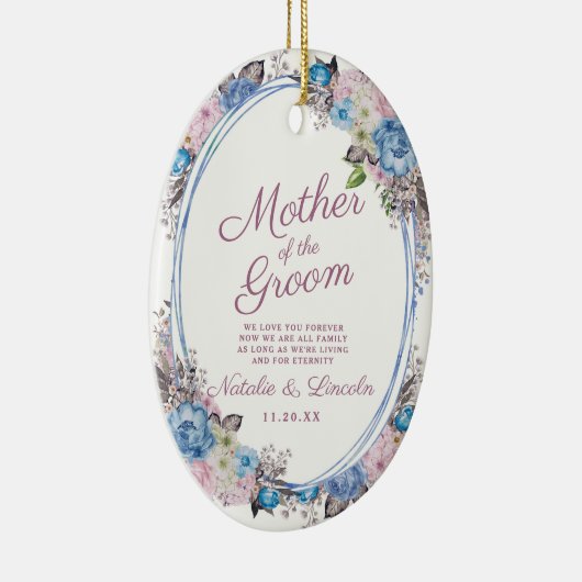 Pariser Charm Keepake Mutter des Groom Zitats Keramik Ornament (Rechts)