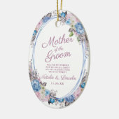 Pariser Charm Keepake Mutter des Groom Zitats Keramik Ornament (Links)