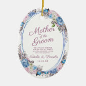 Pariser Charm Keepake Mutter des Groom Zitats Keramik Ornament (Vorne)