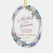 Pariser Charm Keepake Mutter des Groom Zitats Keramik Ornament (Hinten)