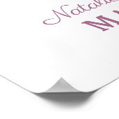 Pariser Charm Liebe ist ein Zeichen für die süße L Poster (Ecke)