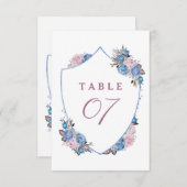 Pariser Charm Wappen Sitzplätze Hochzeiten Tischnu Einladung (Vorne/Hinten)