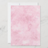 Pariser Charme Blau & Rosa Diamantrahmen Hochzeit Einladung (Rückseite)