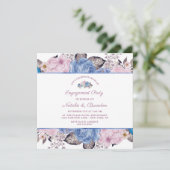 Pariser Charme - Feiern der Engagement-Partei Einladung (Stehend Vorderseite)