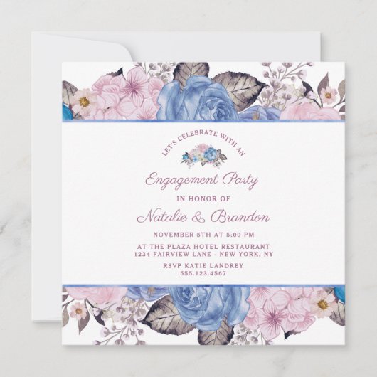 Pariser Charme - Feiern der Engagement-Partei Einladung (Vorderseite)