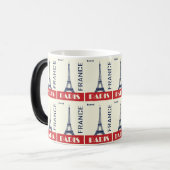 Pariser Charme - Retro - Kunstwerk Verwandlungstasse (Vorderseite Links)