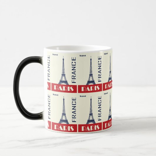 Pariser Charme - Retro - Kunstwerk Verwandlungstasse (Links)