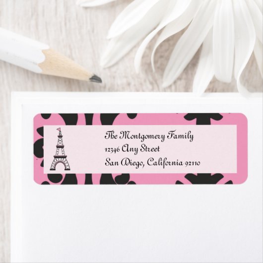 Pariser Chic-Rücksendeadresse (Insitu)