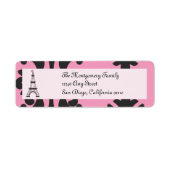 Pariser Chic-Rücksendeadresse (Vorne)