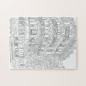 Pariser Corner Black and White Jigsaw Puzzle (Horizontal)