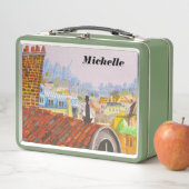 Pariser Dachdeckerkatze Metall Brotdose (Beispiel)