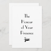 Pariser Deko für Hochzeiten Einladung (Vorne/Hinten)