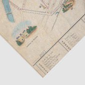 Pariser Denkmalpflege Leitfaden Vintag Französisch Seidenpapier (Detail)