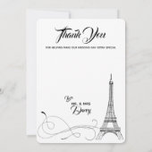 Pariser Doodles Danke Karte (Rückseite)