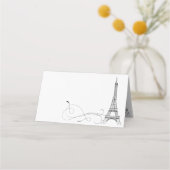 Pariser Doodles-Platzkarte oder Escortkarte Platzkarte (Vorderseite)