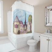 Pariser Eiffel inspirierter Duschvorhang (Beispiel)