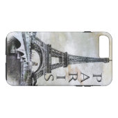 Pariser Eiffelturm Case-Mate iPhone Hülle (Rückseite (Horizontal))