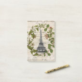 Pariser Eiffelturm für botanische Kunst Post-it Klebezettel (Auf Schreibtisch)