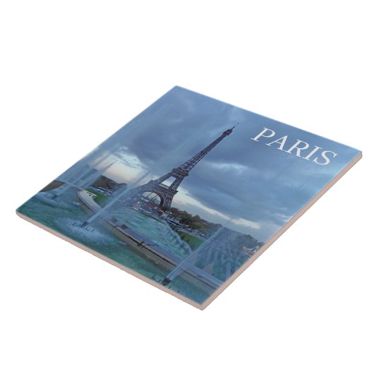 Pariser Eiffelturm-Keramik Fliese (Seite)