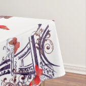 Pariser Eiffelturm Lila Chic Tischdecke (Beispiel)
