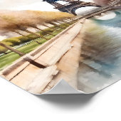 Pariser Eiffelturm Poster (Ecke)