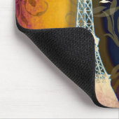 Pariser Eiffelturm-Vogelschwirt Mousepad (Ecke)