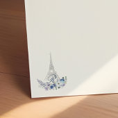 Pariser Eiffelturm Wasserfarbenmonogramm Briefbogen