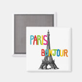 Pariser Eiffelturmmagnete Magnet (Vorderseite/Rückseite)